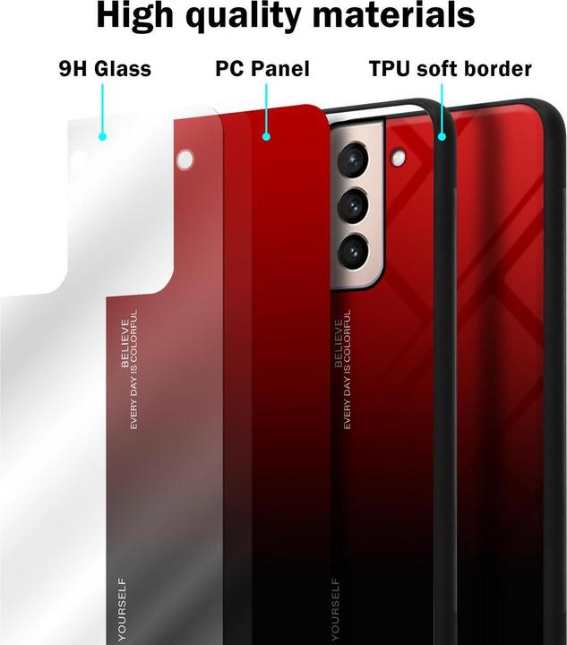 Actual product image Cadorabo TPU 2 colors glass cover (Samsung Galaxy S21+)
