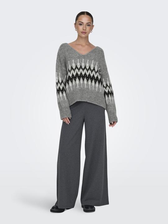 Image du produit JdY Jdydinea L/S Rev V-Neck Jacq Pull Knt (L)