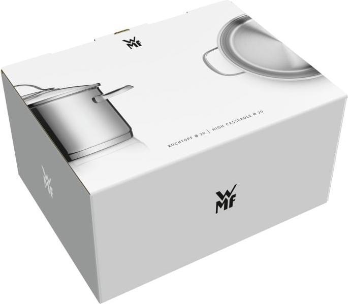 Image du produit WMF Casserole Casserole à induction 20cm Couvercle en verre 2,5 Astoria Acier inoxydable 18/10 (20 cm, Casserole, Acier inoxydable)