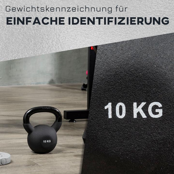 Actual product image Homcom Ball dumbbell with neoprene coating (1 x 10 kg)