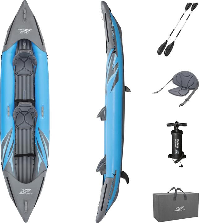 Actual product image Bestway HF Kayak Surge Elite X2 382x94x42cm (2 pers.)