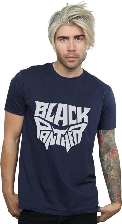 Immagine prodotto Maglietta Black Panther Uomo con emblema con parola (S)
