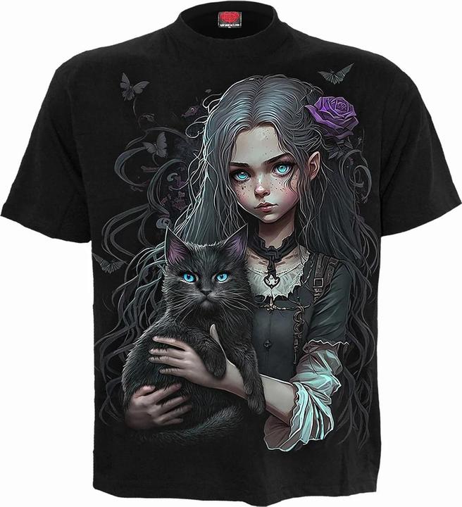 Actual product image Spiral Unisex Adult Goth Familiar T-Shirt (M)