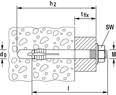 Actual product image Fischer Wall screw MR 8 (25 pcs.)