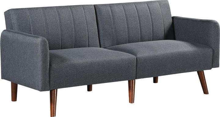 Produktbild En.Casa Schlafsofa Malå mit Liegefunktion 175x70x72 cm Grau (Liege)