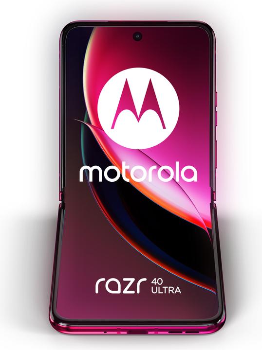 Actual product image Motorola Razr 40 Ultra (256 GB, Viva Magenta, 6.90", SIM + eSIM, 12 Mpx, 5G)