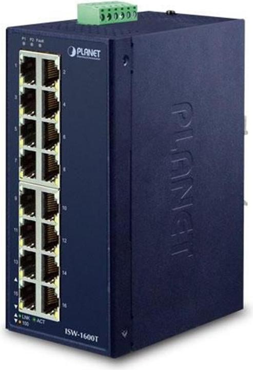 Planet Interruttore di rete ISW-1600T Fast Ethernet (10/100) (16 Porti)