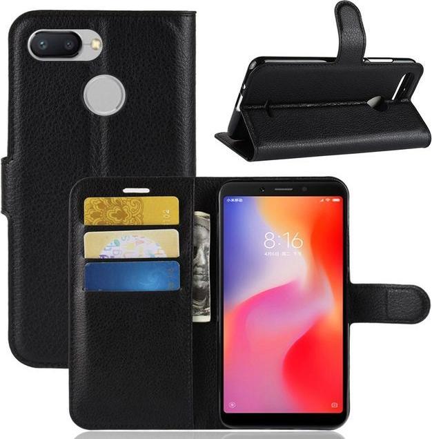 Produktbild MU Classic Litchi Leder Bookcover Series (Xiaomi Redmi 6)