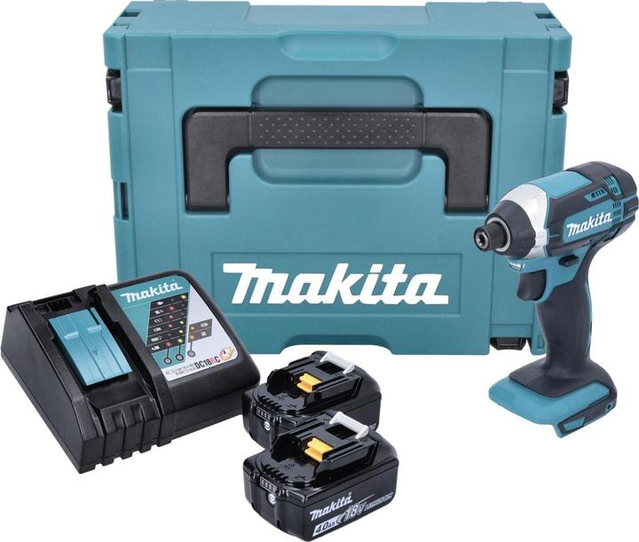 Produktbild Makita DTD 152 RMJ 18V Li-Ion Akku Schlagschrauber im Makpac mit 2x 4,0 Ah Akku und 1x Schnell Ladeg (Akkubetrieb)