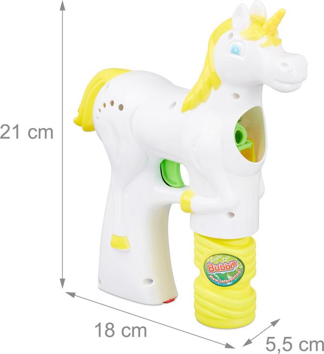 Produktbild Relaxdays Seifenblasenpistole Einhorn