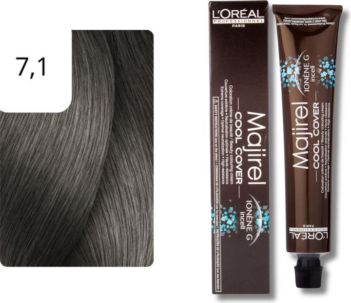Produktbild L'Oréal Professionnel Majirel Cool Cover (7,1 Mittelblond Asch)
