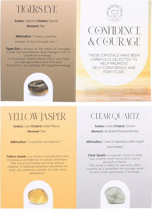Produktbild Something Different Getrommelter Stein Confidence & Courage Healing 3erPack