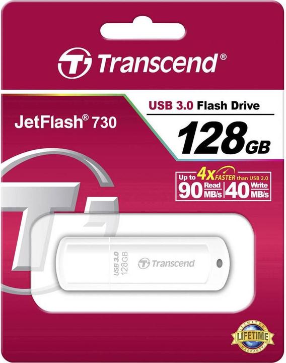 Produktbild Transcend JetFlash 730 (128 GB, USB-A)