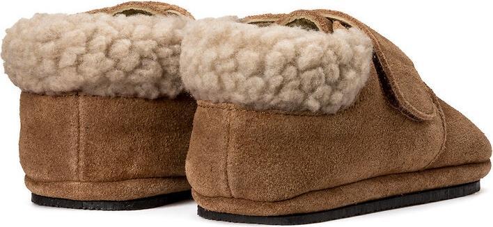 Produktbild La Redoute Collections Warme Lederhausschuhe mit Klettverschluss (18)