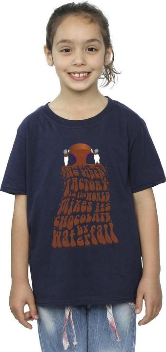 Actual product image Willy Wonka & the Chocolate Factory Girls Chocolate Waterfall Cotton T-Shirt (104)
