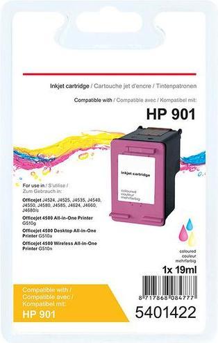 Actual product image Office Depot Ink Cartridge Compatible HP 901 CC656A Cyan, Magenta, Yellow