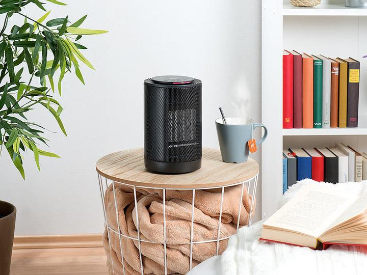 Productafbeelding Carlo Milano Digitale keramische tafelventilator met oscillatie (1200 W)