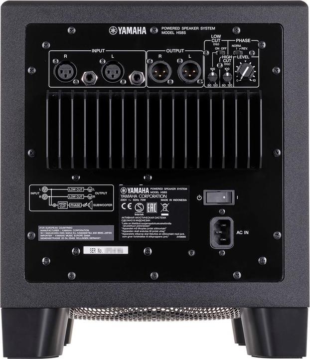 Immagine prodotto Yamaha Hs8s (Subwoofer attivo, 1 pz., 1x 150 W)