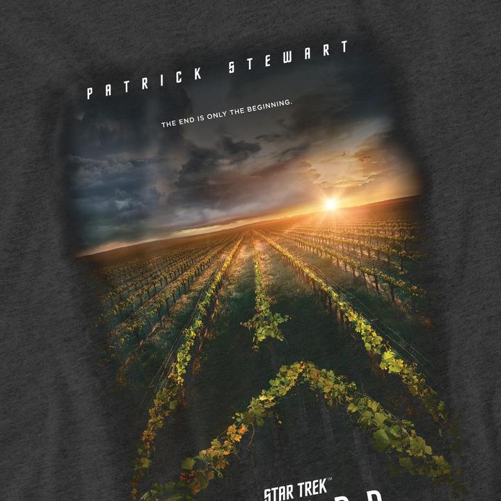 Actual product image Star Trek: Picard Unisex Adult Poster T-Shirt (L)