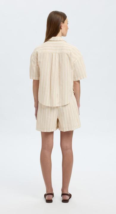 Actual product image Selected Homme Kurzarm Bluse aus Leinengemisch (34)