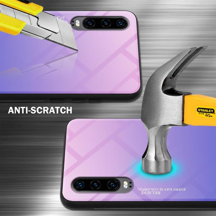 Actual product image Cadorabo TPU 2 colors glass cover (Huawei P30)