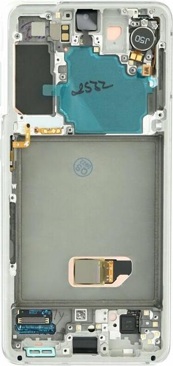 Produktbild Samsung Display Einheit + Rahmen (keine Kamera) G991B Galaxy S21 5G weiss GH82-27255C (Galaxy S21 5G)