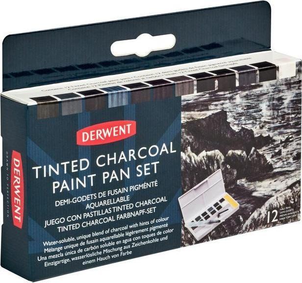Actual product image Derwent Tinted charcoal colours