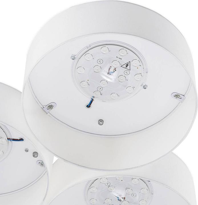 Produktbild Lindby Janita LED-Stoffdeckenlampe, 3-fl., weiss (3200 lm)