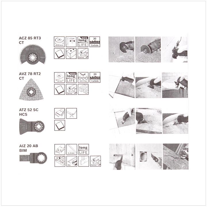 Immagine prodotto Bosch Zubehör Set di accessori Strumenti multifunzione
