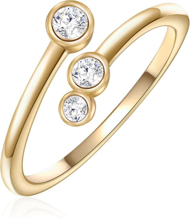 Glanzstücke München Damen Sterling Silber Zirkonia gelbgold - 31958