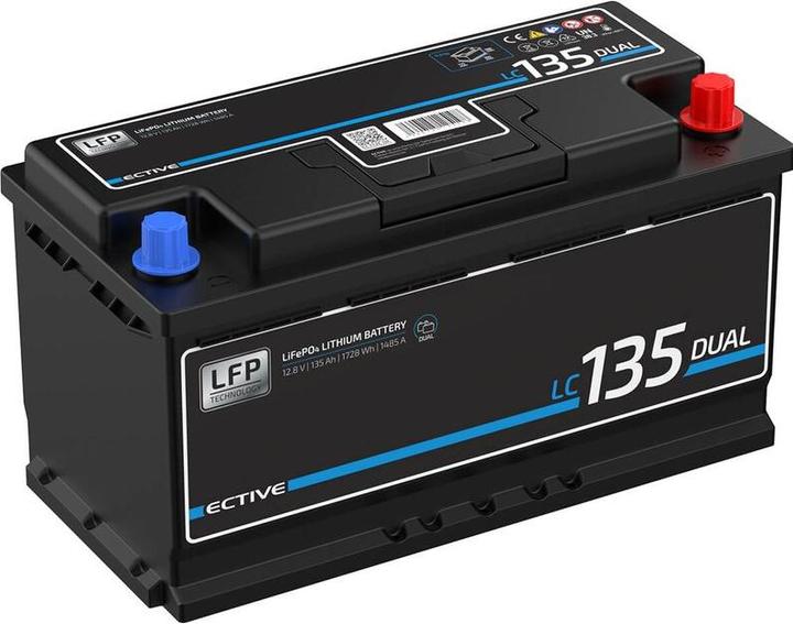 Produktbild Ective LC 135 Dual LFP | Starter- und Versorgungsbatterie (12 V, 135 Ah, 1485 A)