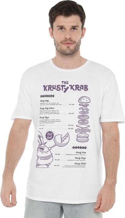 Produktbild Spongebob Squarepants Krusty Krab Menu TShirt (3XL)