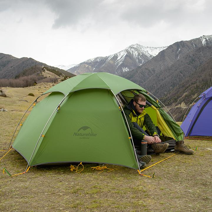 Actual product image Naturehike Cloud Peak 2 20d T-Zip tent nh17k240-y-green (2.50 kg, 2 persons)