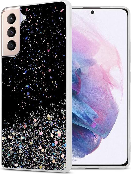 Actual product image Cadorabo TPU cover sparkling glitter (Samsung Galaxy S21+)