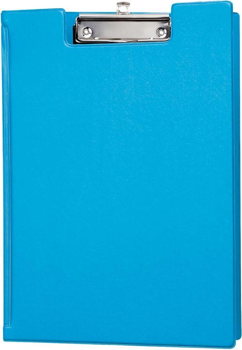 Maul Clipboard folder, DIN A4, with foil cover, light blue made of cardboard with foil cover, flat (30 x 32 cm)