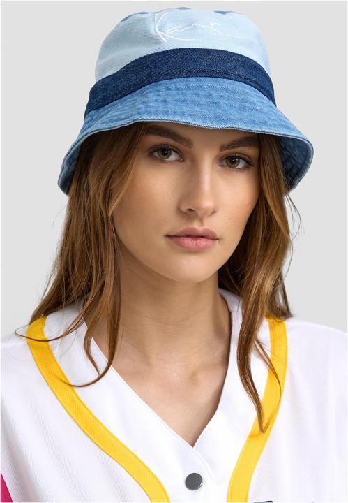 Produktbild Karl Kani KKWACCQ221010BLU Signature Block Denim Bucket Hat blue (One Size)