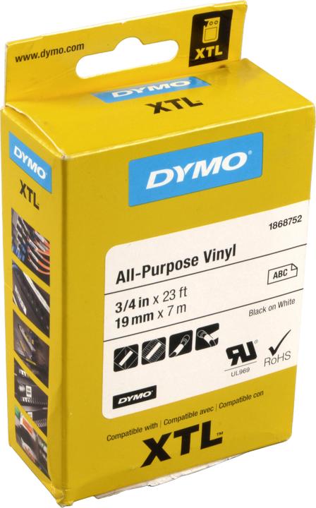 Actual product image Dymo XTL All Purpose Vinyl (1.90 cm, White)