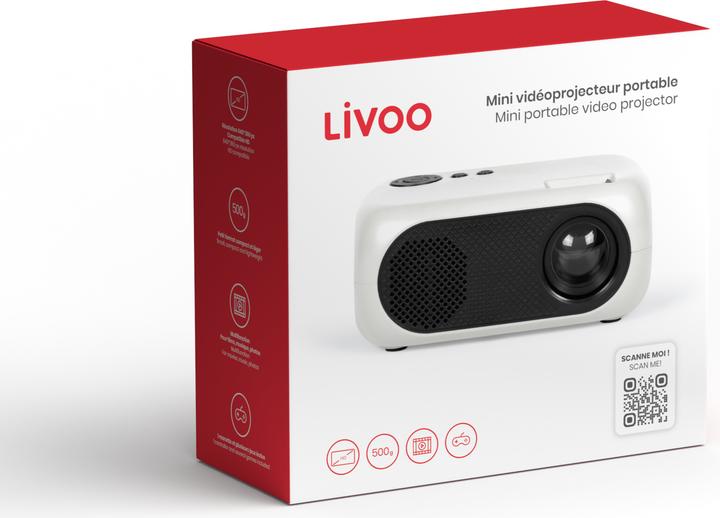 Immagine prodotto Livoo Mini videoproiettore portatile (nHD, 1000 lm)