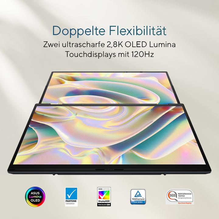 Produktbild ASUS Zenbook Pro 14 Duo OLED (14", Intel Core Ultra 9 185H, 32 GB, 1000 GB, CH)