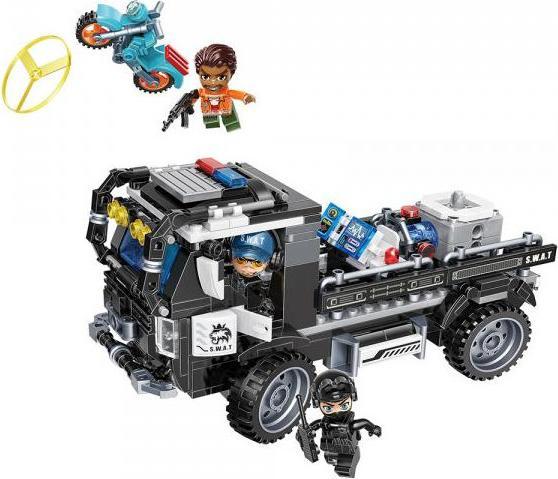 Produktbild Qman Bricks Mine City 11013 352 pieces Police SWAT Carrier Vehicle 6+ Years