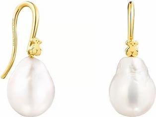 Tous Luxurious Gold-Plated Earrings With Pearls Gloss 1003929300