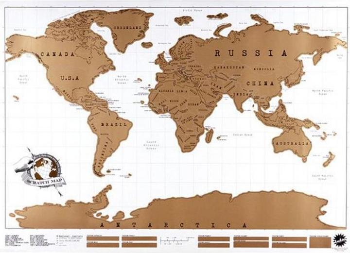 Immagine prodotto TOP Mappa del mondo da grattare (52 x 88 cm)