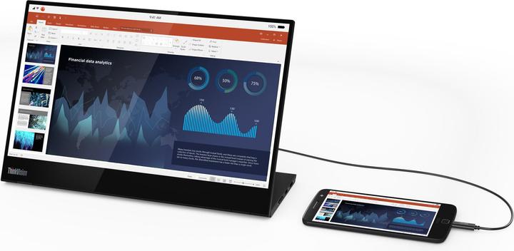 Produktbild Lenovo ThinkVision M14t (1920 x 1080 Pixel, 14")