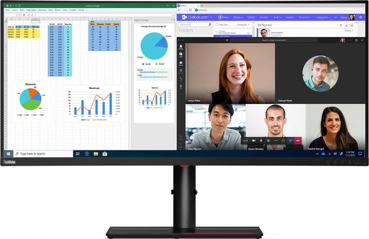 Produktbild Lenovo ThinkVision P40w-20 (5120 x 2160 Pixel, 39.70")