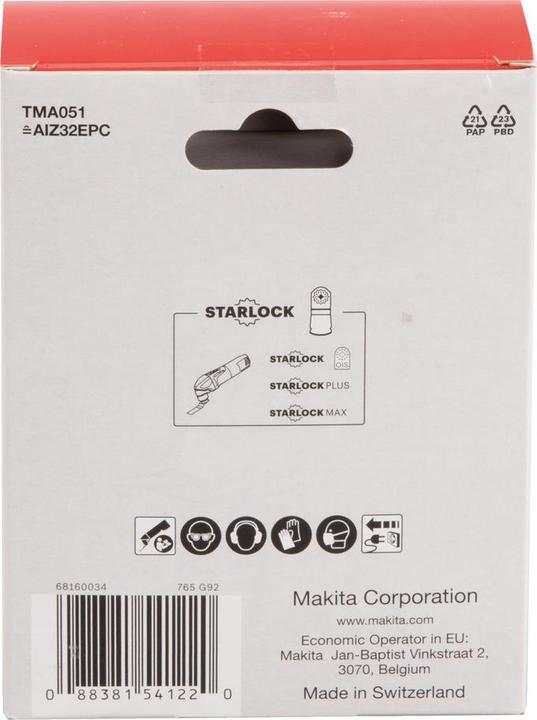 Actual product image Makita Plunge cut saw blade 32mm TMA051 20pcs