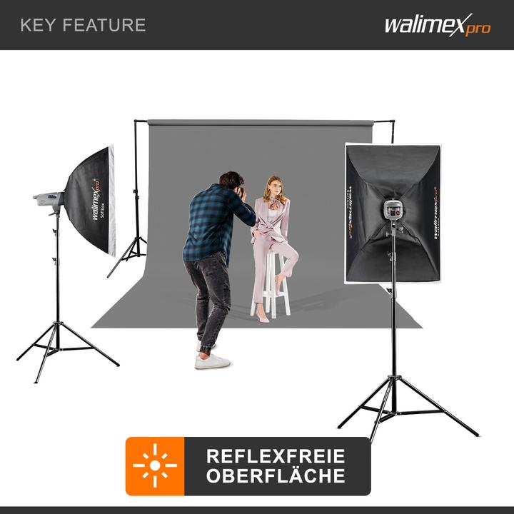 Produktbild Walimex pro Hintergrundkarton 2,60x10m Fotohintergrund Backdrop Fotostudio (260 cm)