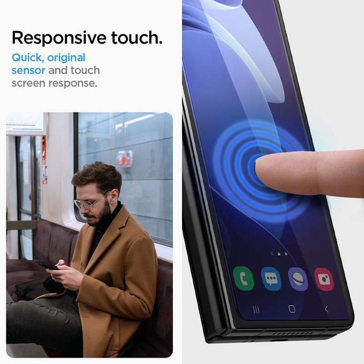 Produktbild Spigen Screen Protector GLAS.tR Full Cover Glass + Hinge Film (1 Stück, Samsung Galaxy Z Fold4)