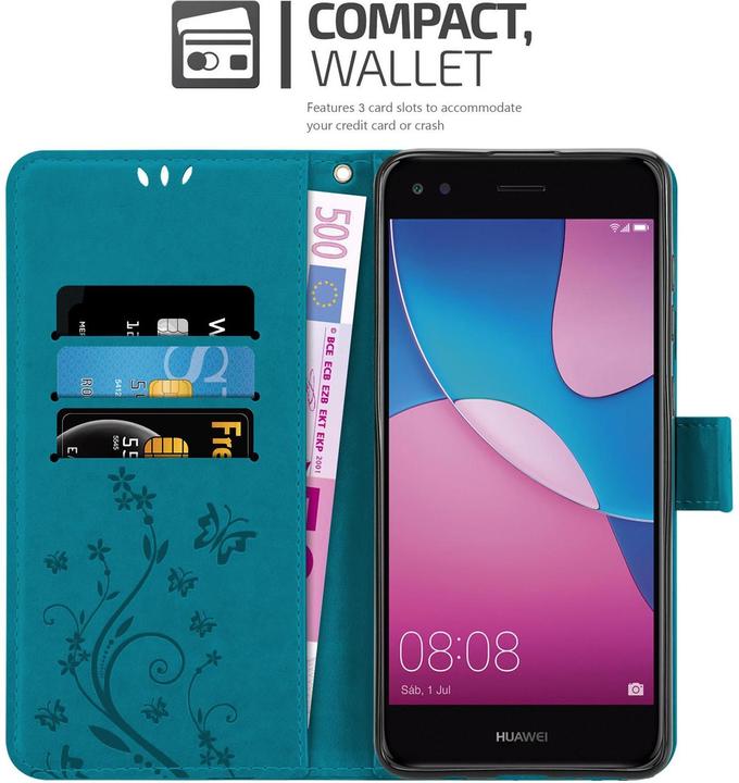 Actual product image Cadorabo Case Flower Book (Huawei Y6 Pro (2017))