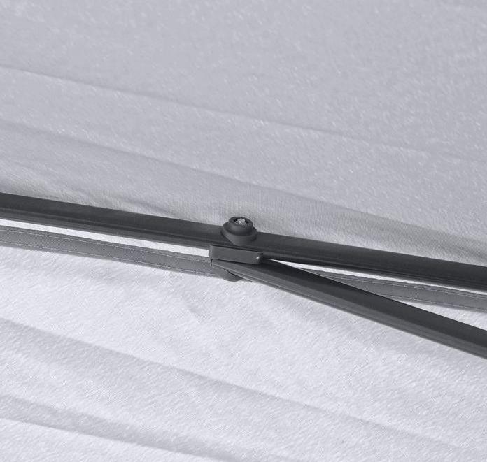 Image du produit Swisshandel24 Faltpavillon 3x3 m, 4 abnehmbare Mückennetze, Oxford-Gewebe Metall Grau (330 cm, 330 cm)