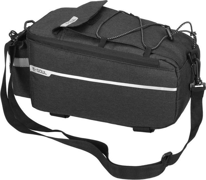 Actual product image Hurtel WYA26Y0S Thermal Bike Pannier Bag with Shoulder Strap - Black